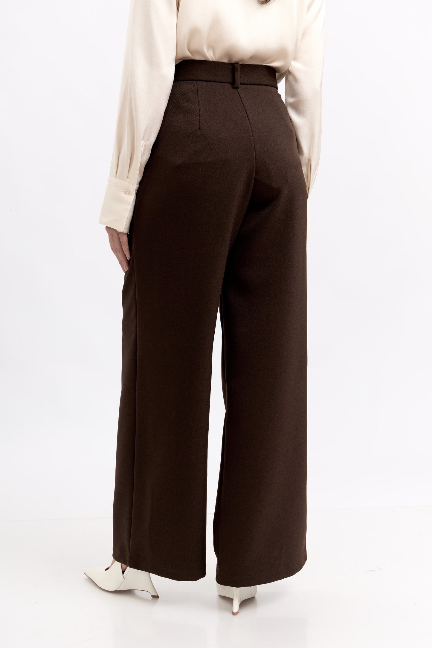 Pantalón de sastre Elisa - marrón oscuro