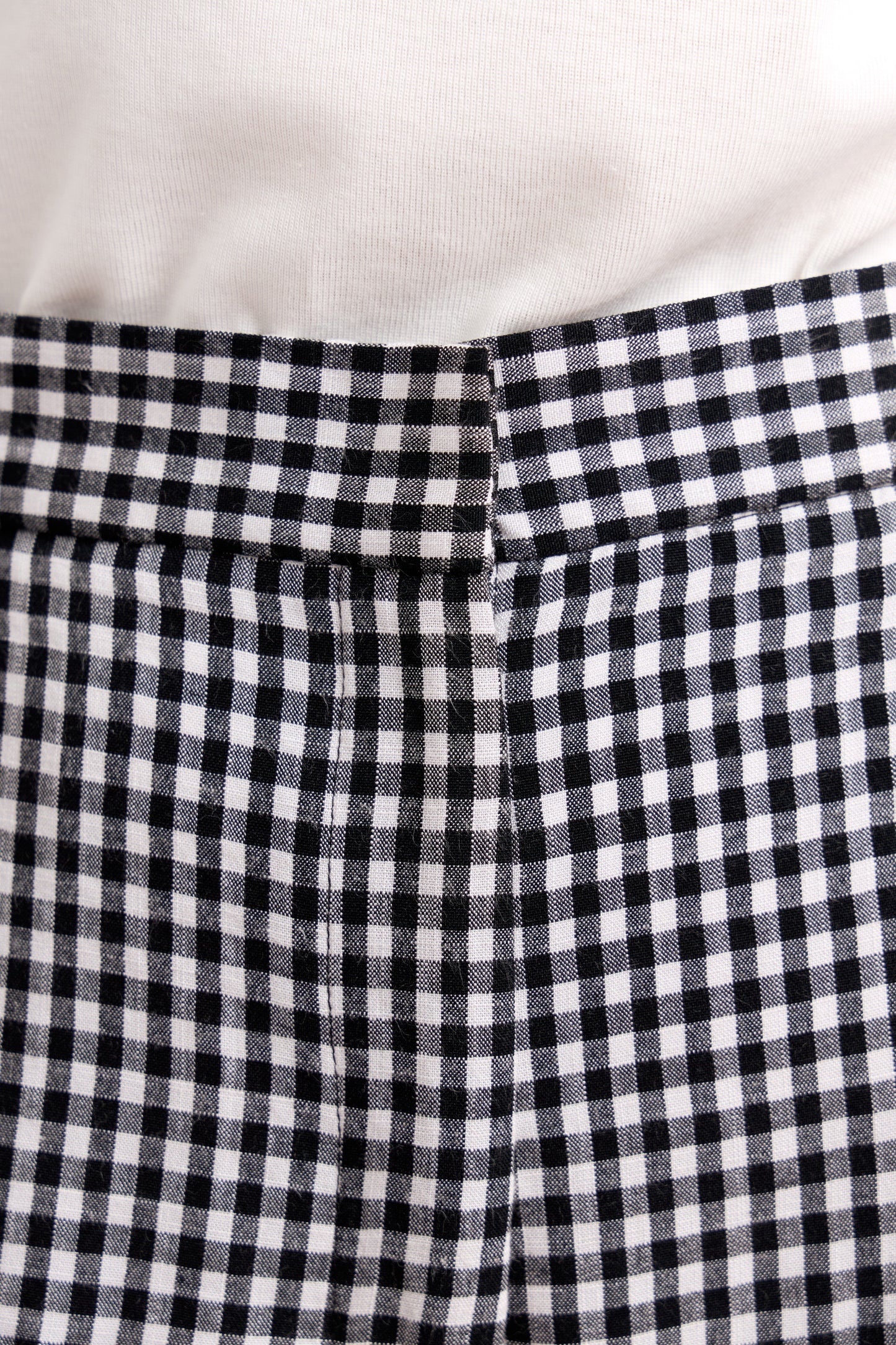 Pantalón clásico vichy negro