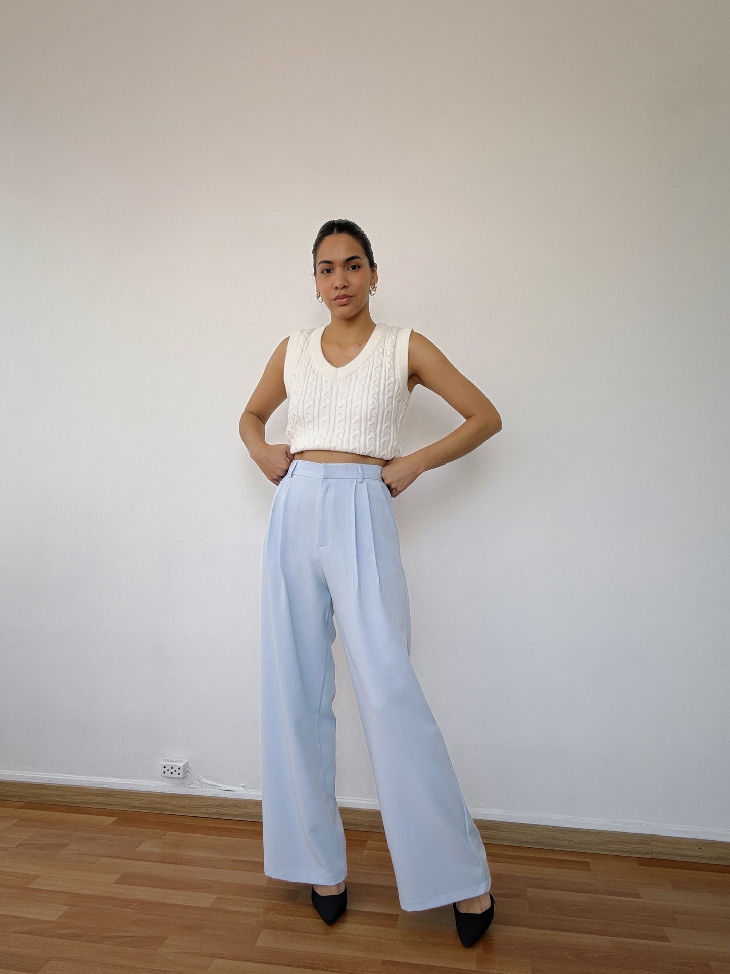 Pantalón de sastre celeste