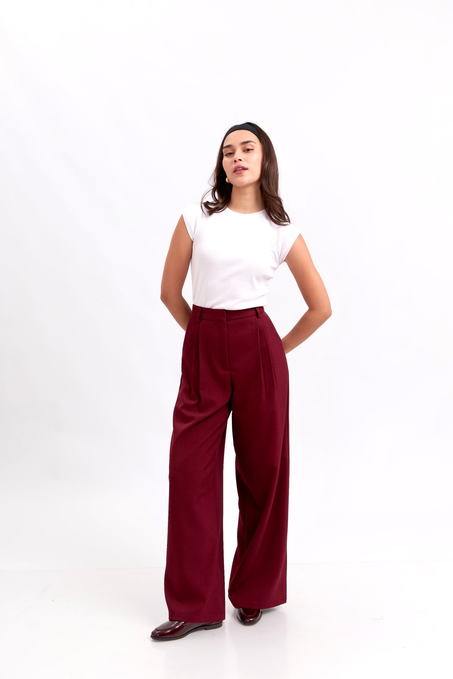Pantalón de sastre Elisa - vino