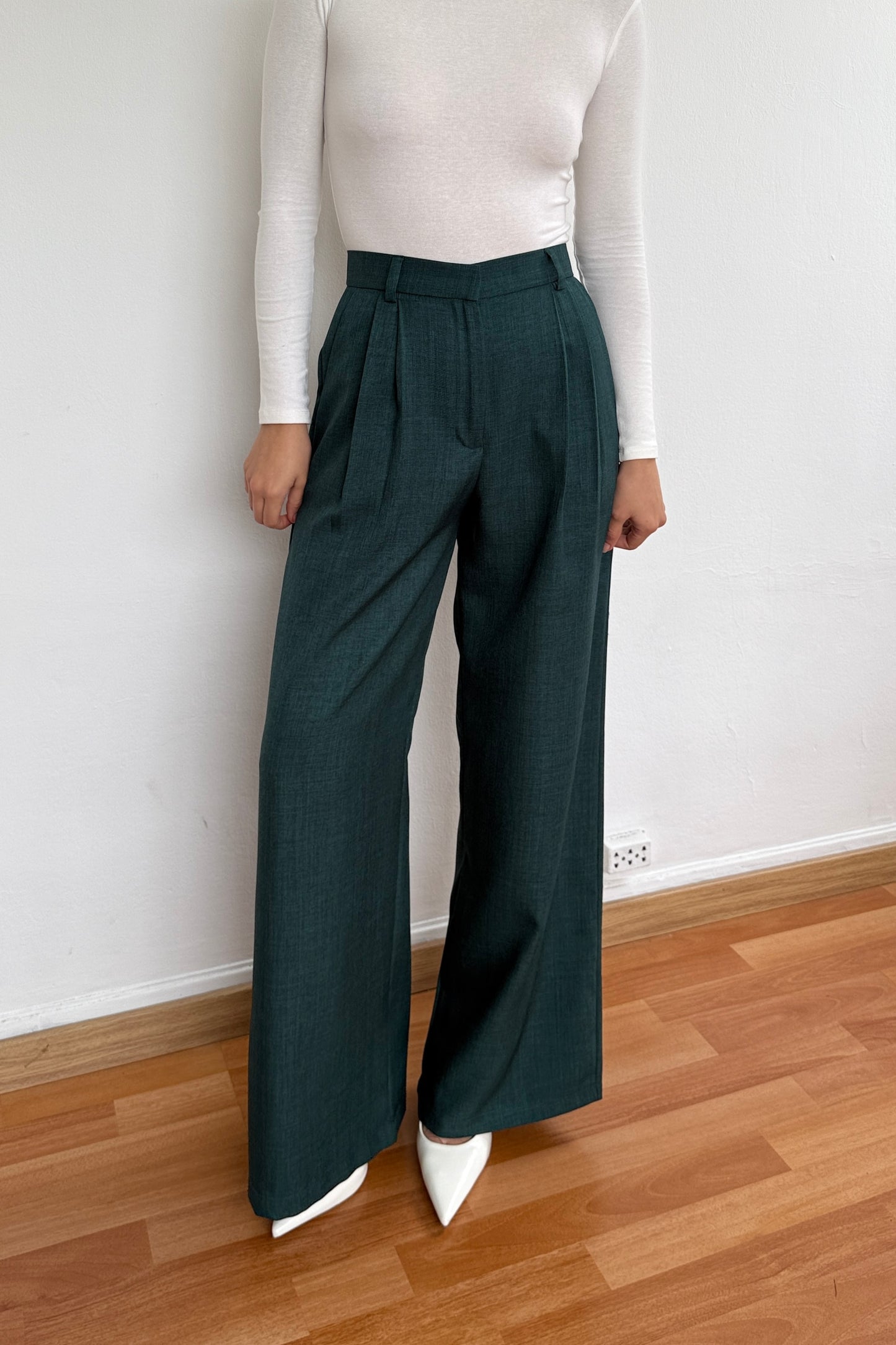Pantalón de sastre verde oscuro - VENTA ESPECIAL