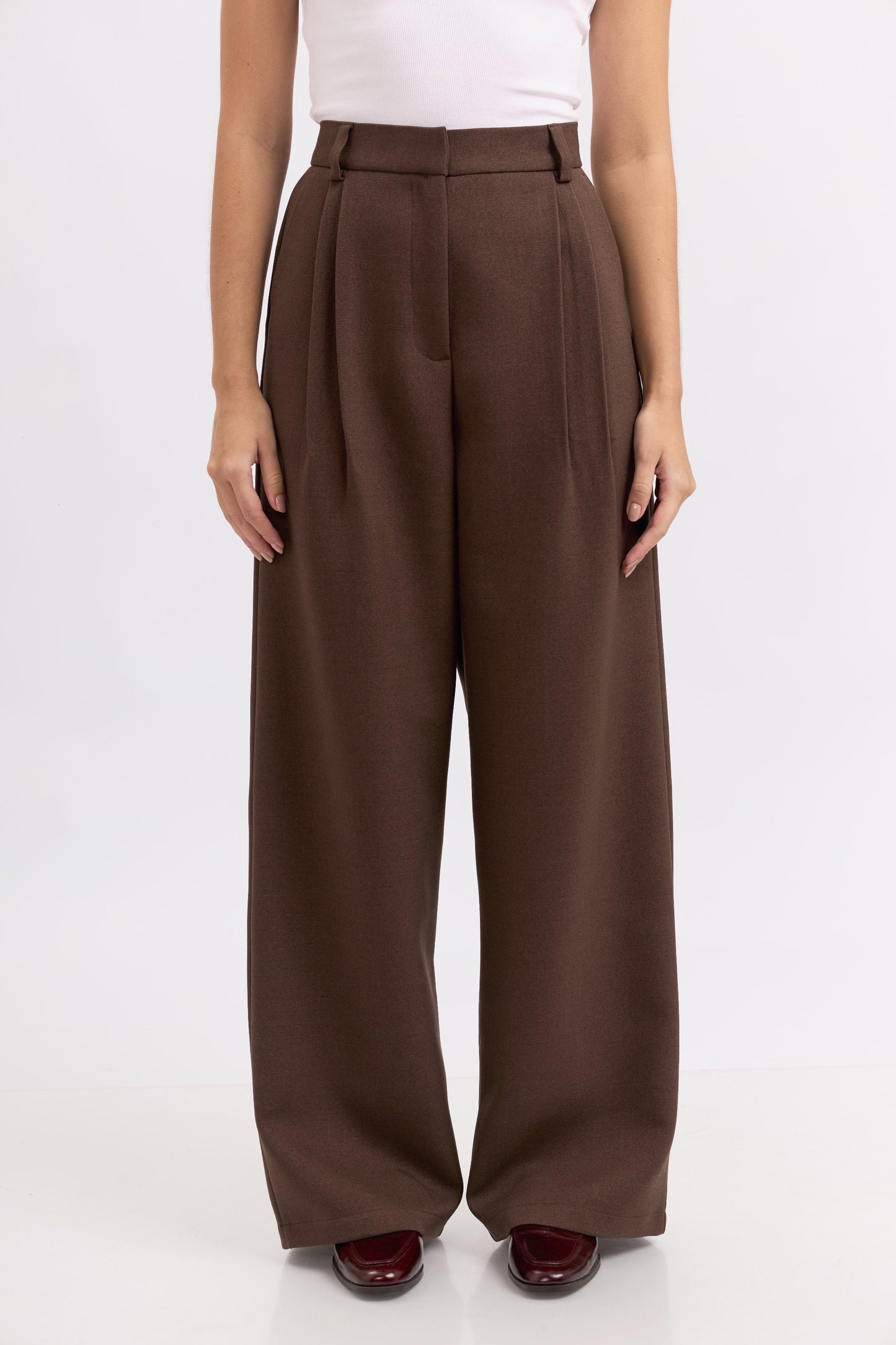 Pantalón de sastre Elisa - chocolate