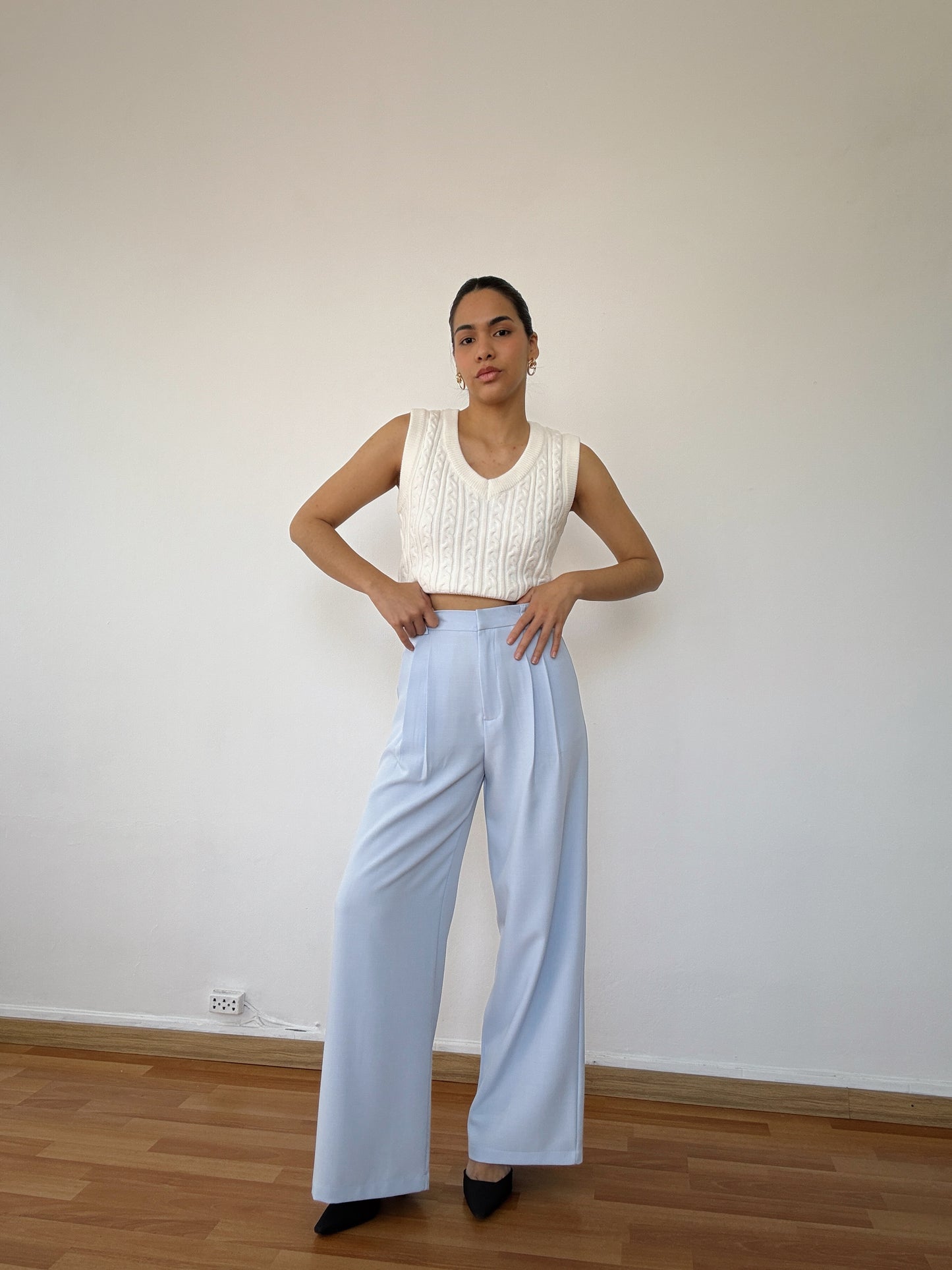 Pantalón de sastre celeste