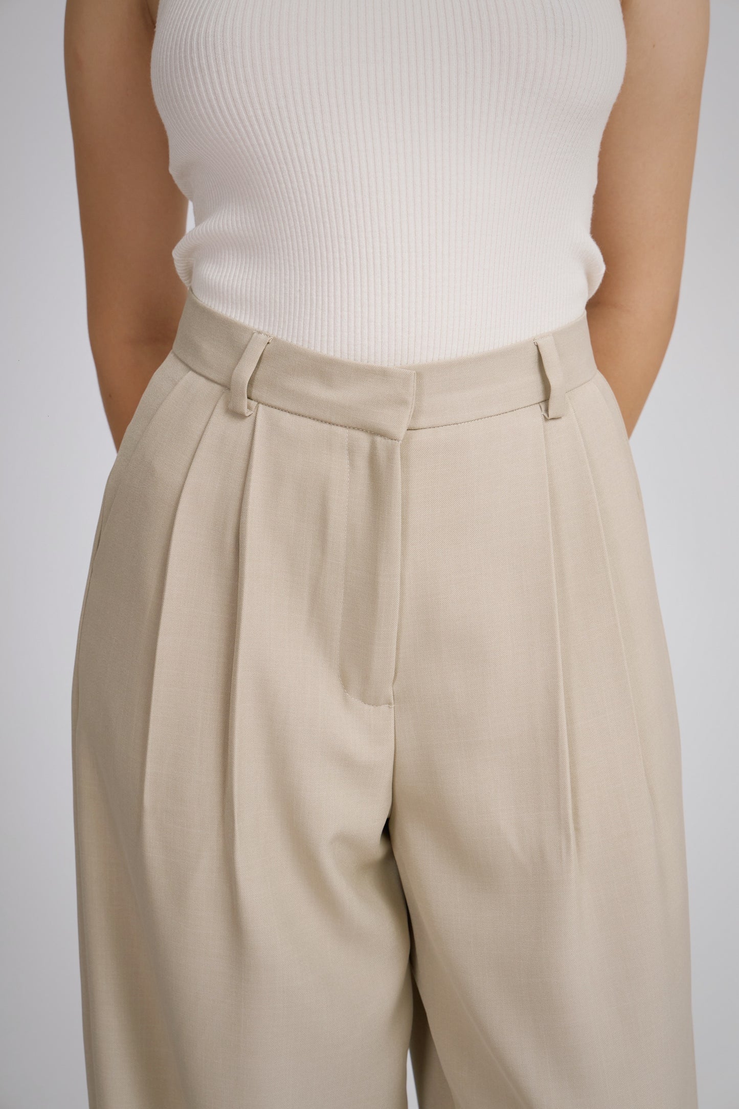 Pantalón de sastre ivory