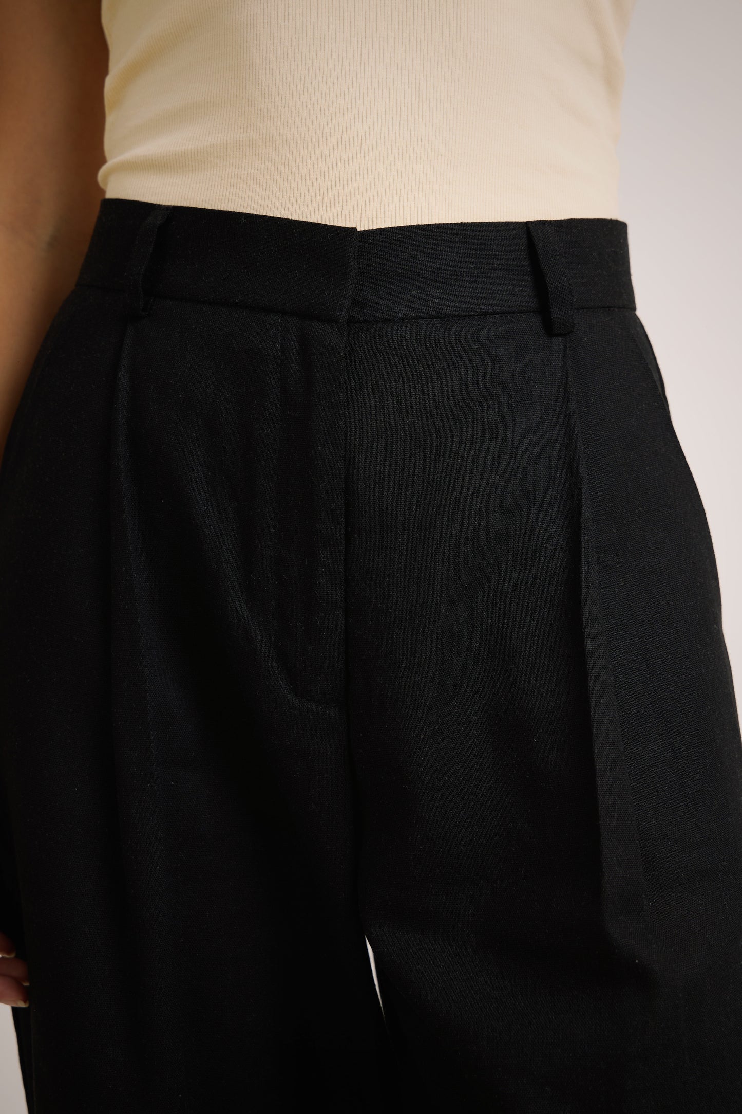 Pantalón Naomi lino negro