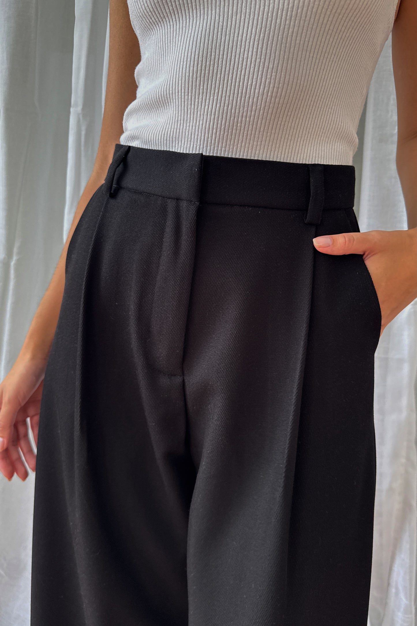 Pantalón de sastre textura - negro