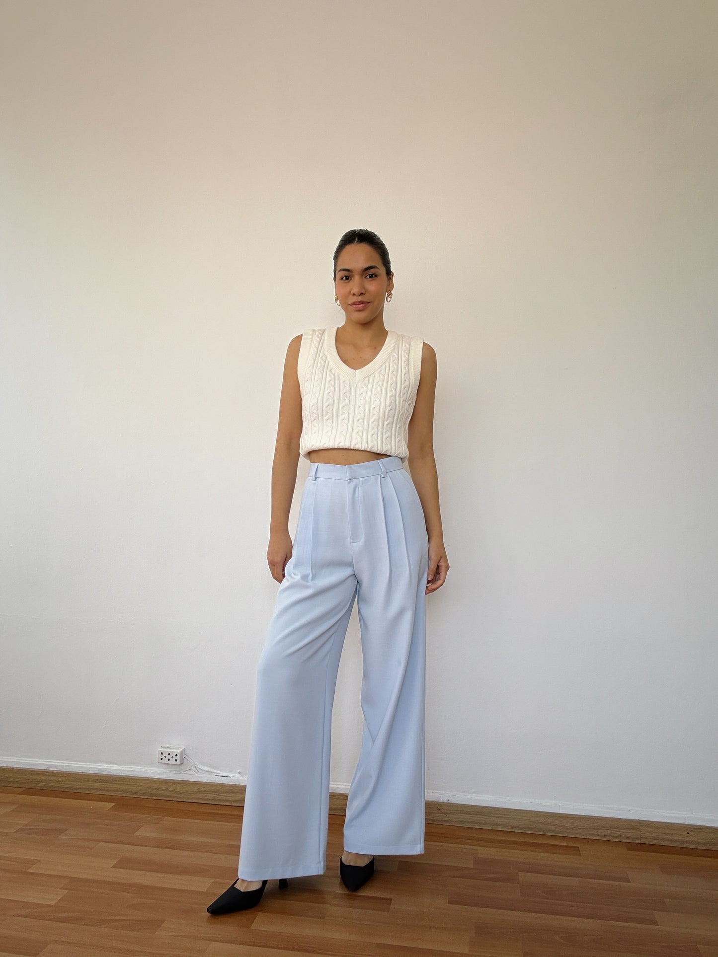 Pantalón de sastre celeste