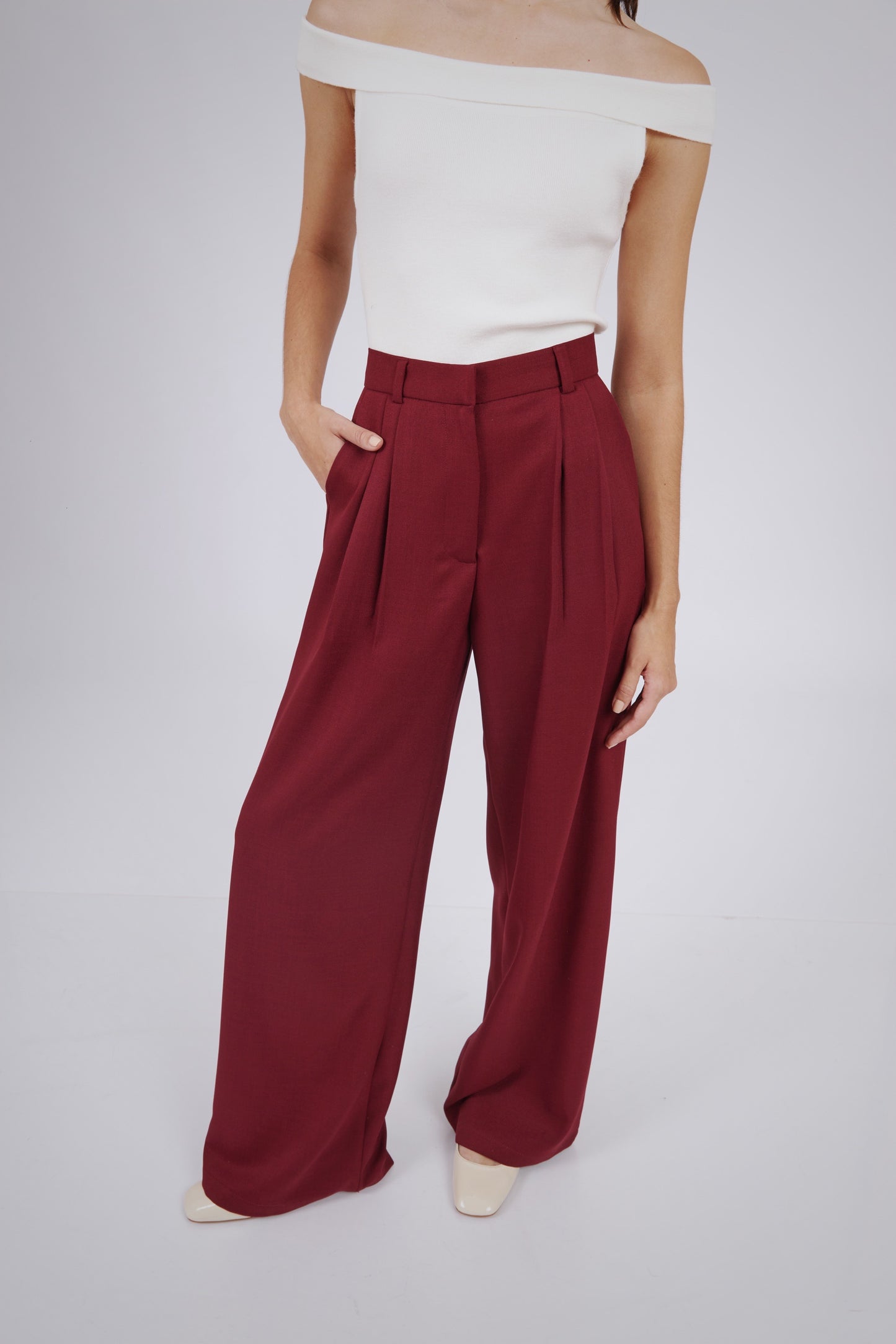 Pantalón de sastre vino