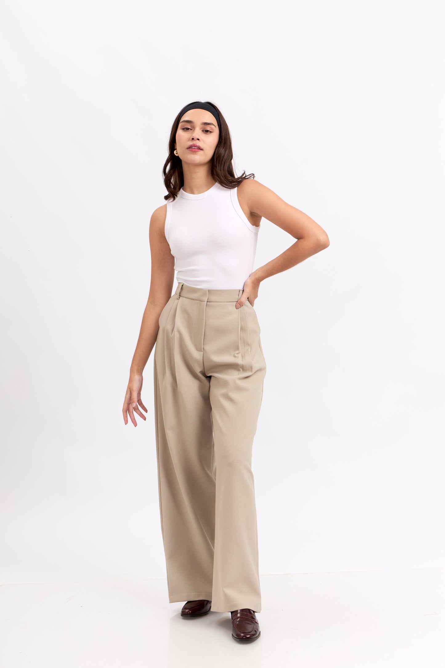 Pantalón de sastre Elisa - ivory