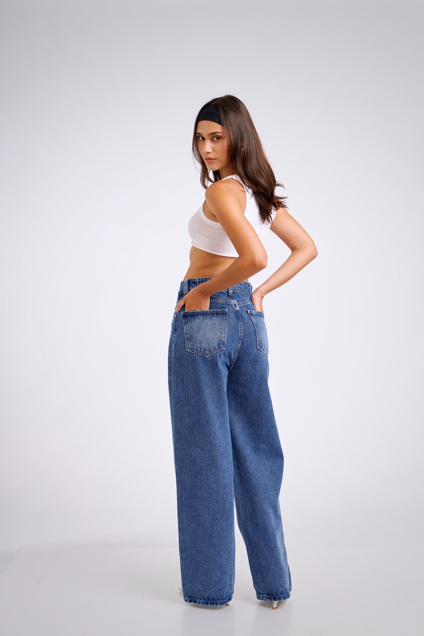 Wide leg jean Azul