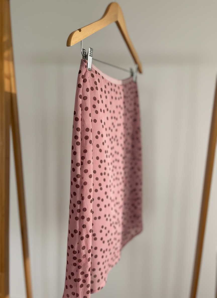 Falda baby Polka rosa - pre venta