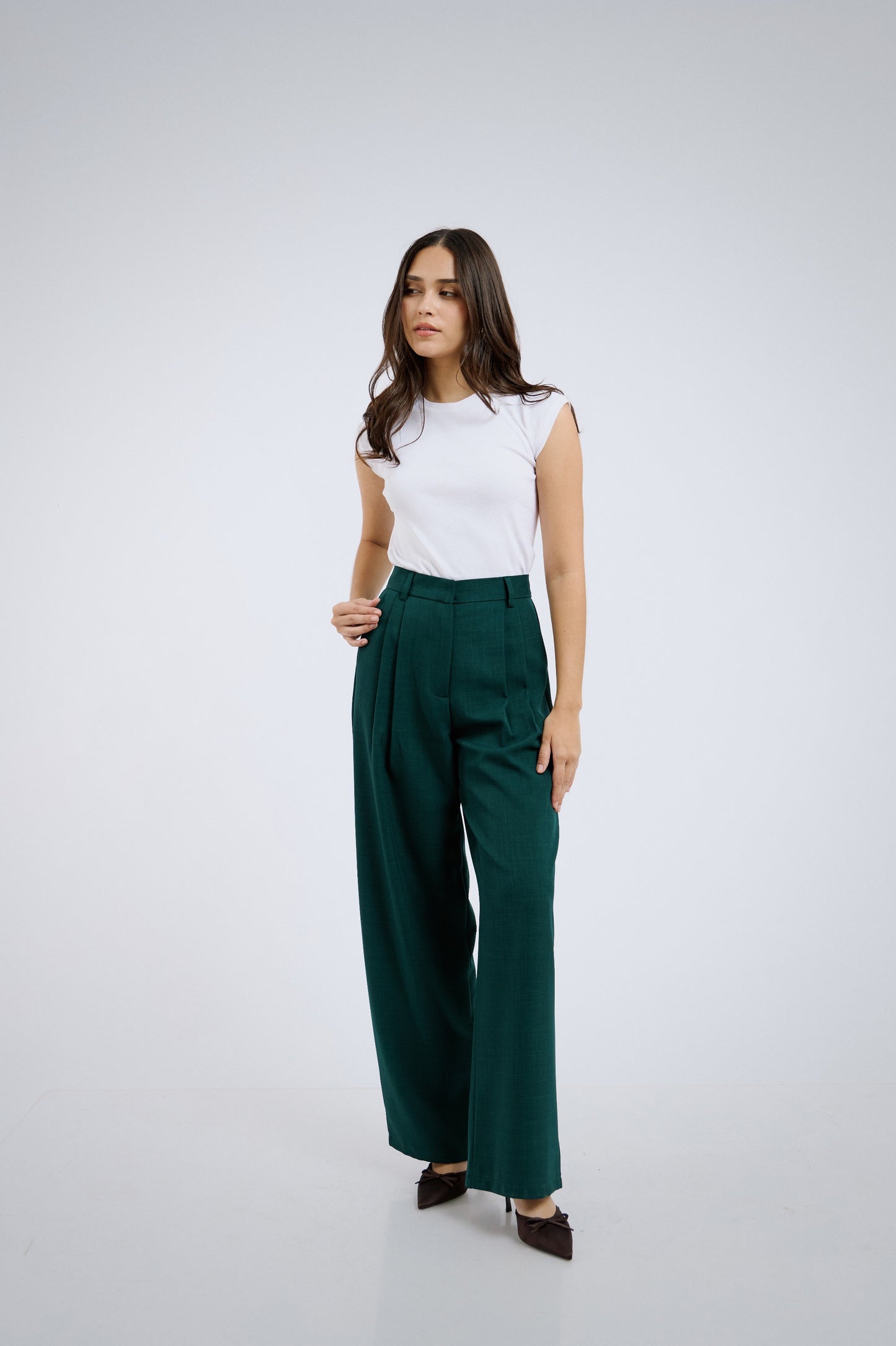 Pantalón de sastre verde