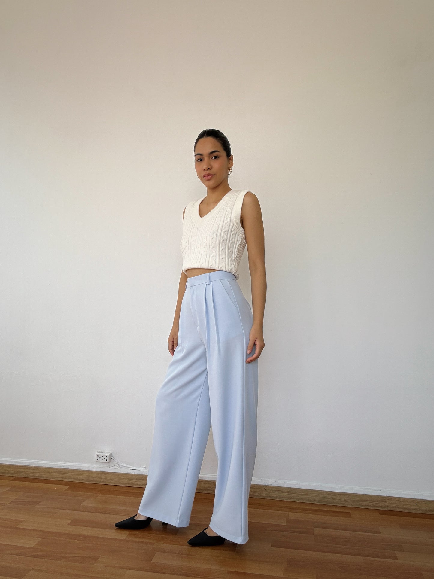 Pantalón de sastre celeste
