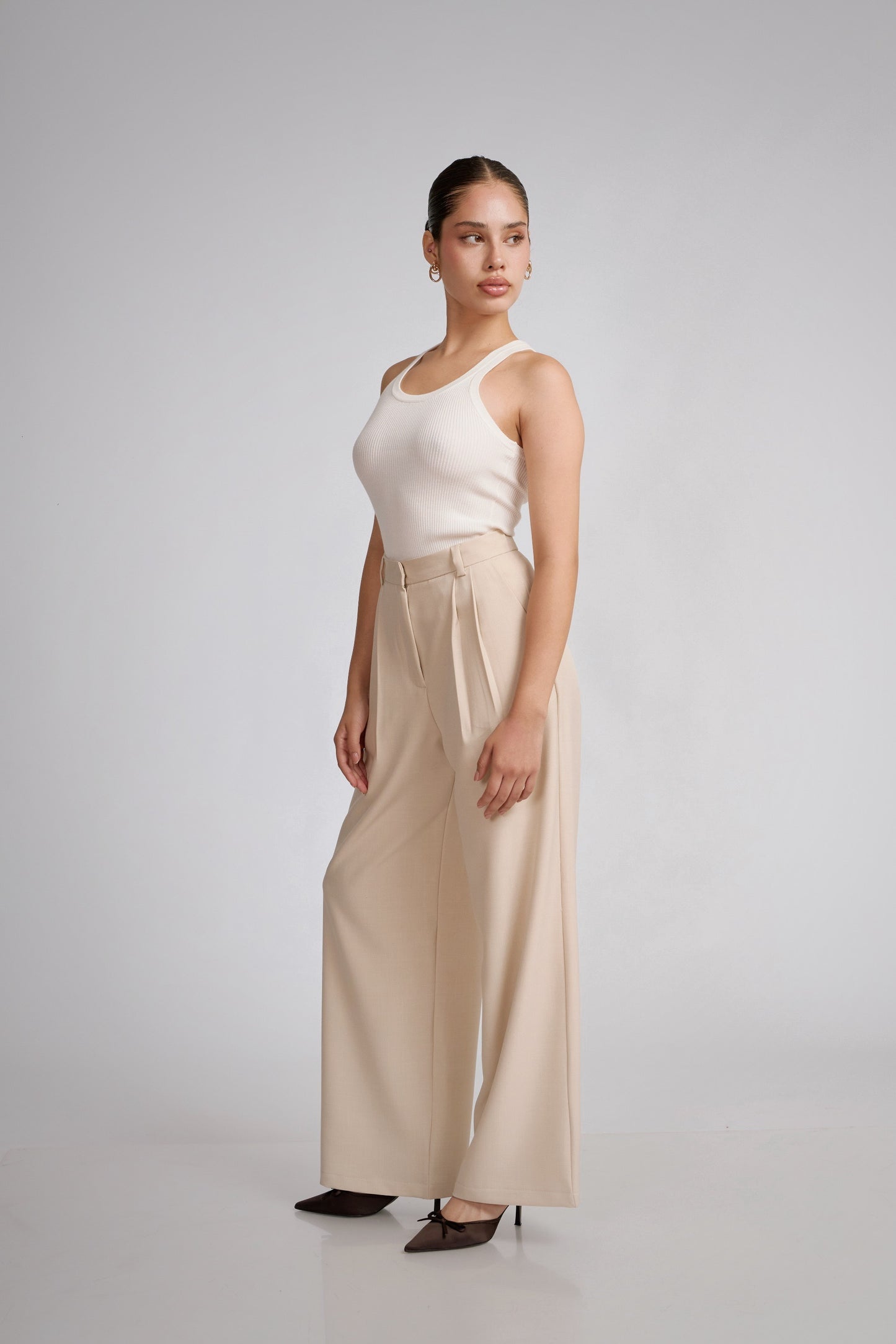 Pantalón de sastre marfil