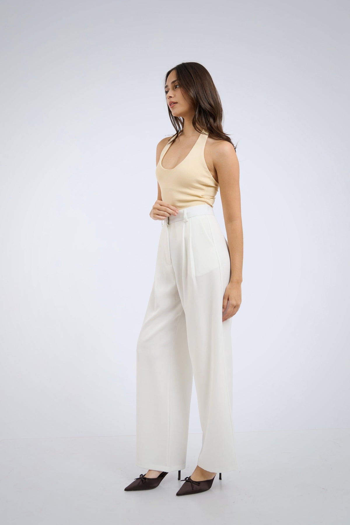 Pantalón de sastre perla