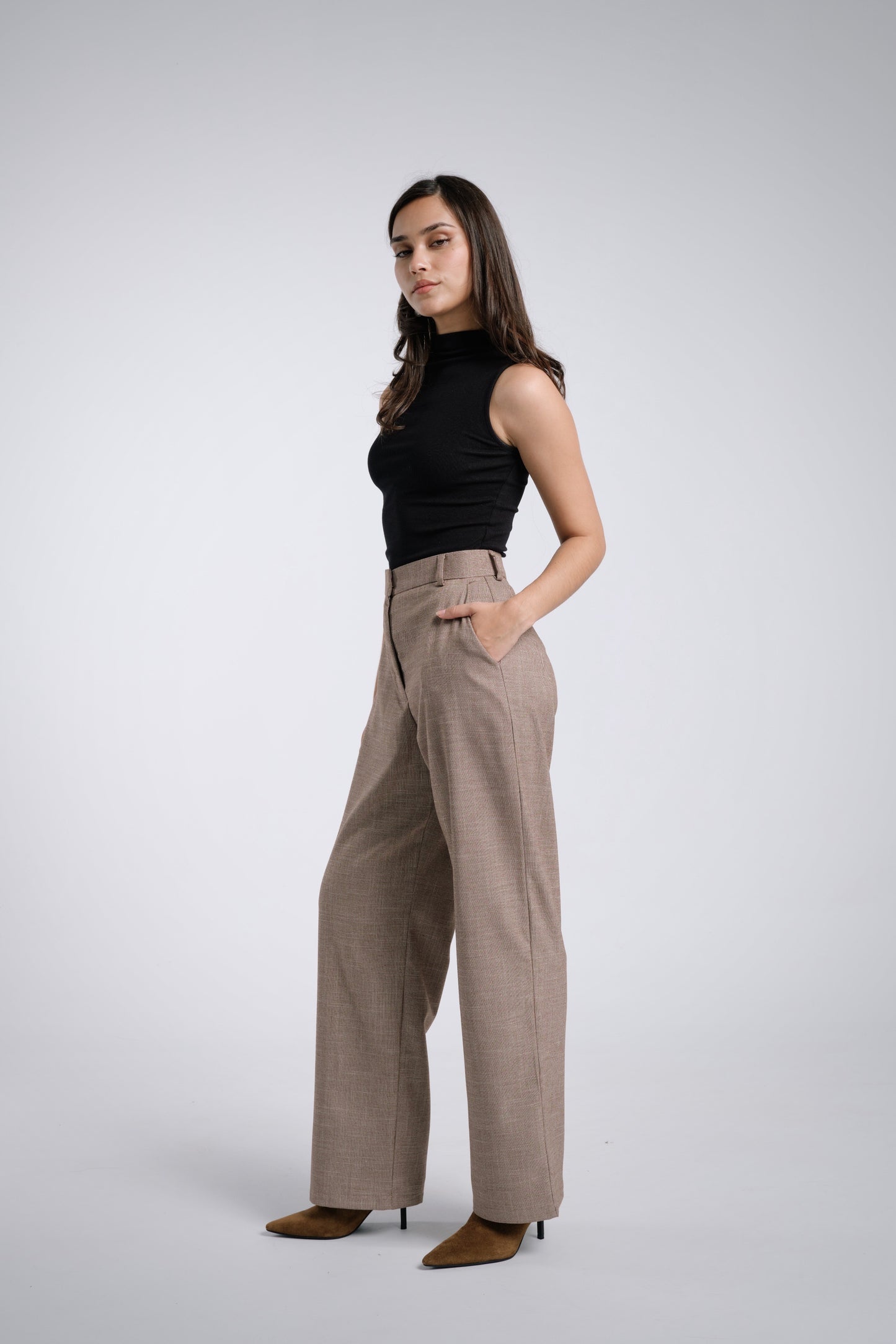 Pantalón clásico jaspeado