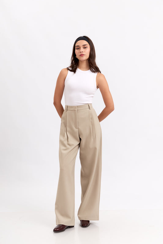 Pantalón de sastre Elisa - ivory