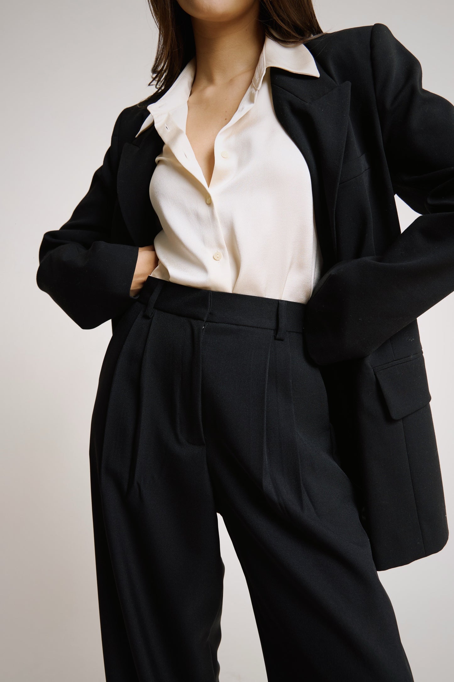 Pantalón de sastre negro