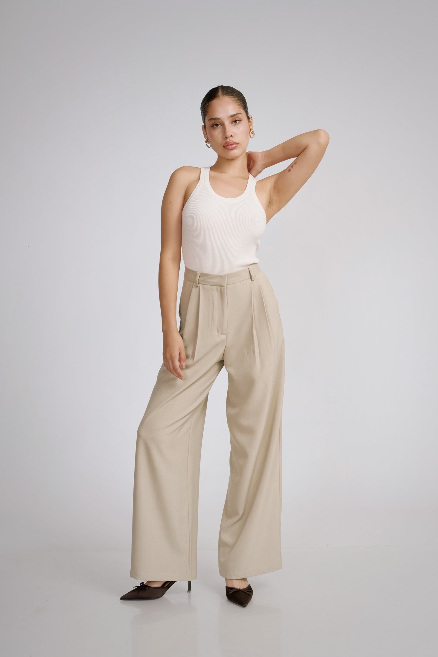 Pantalón de sastre ivory