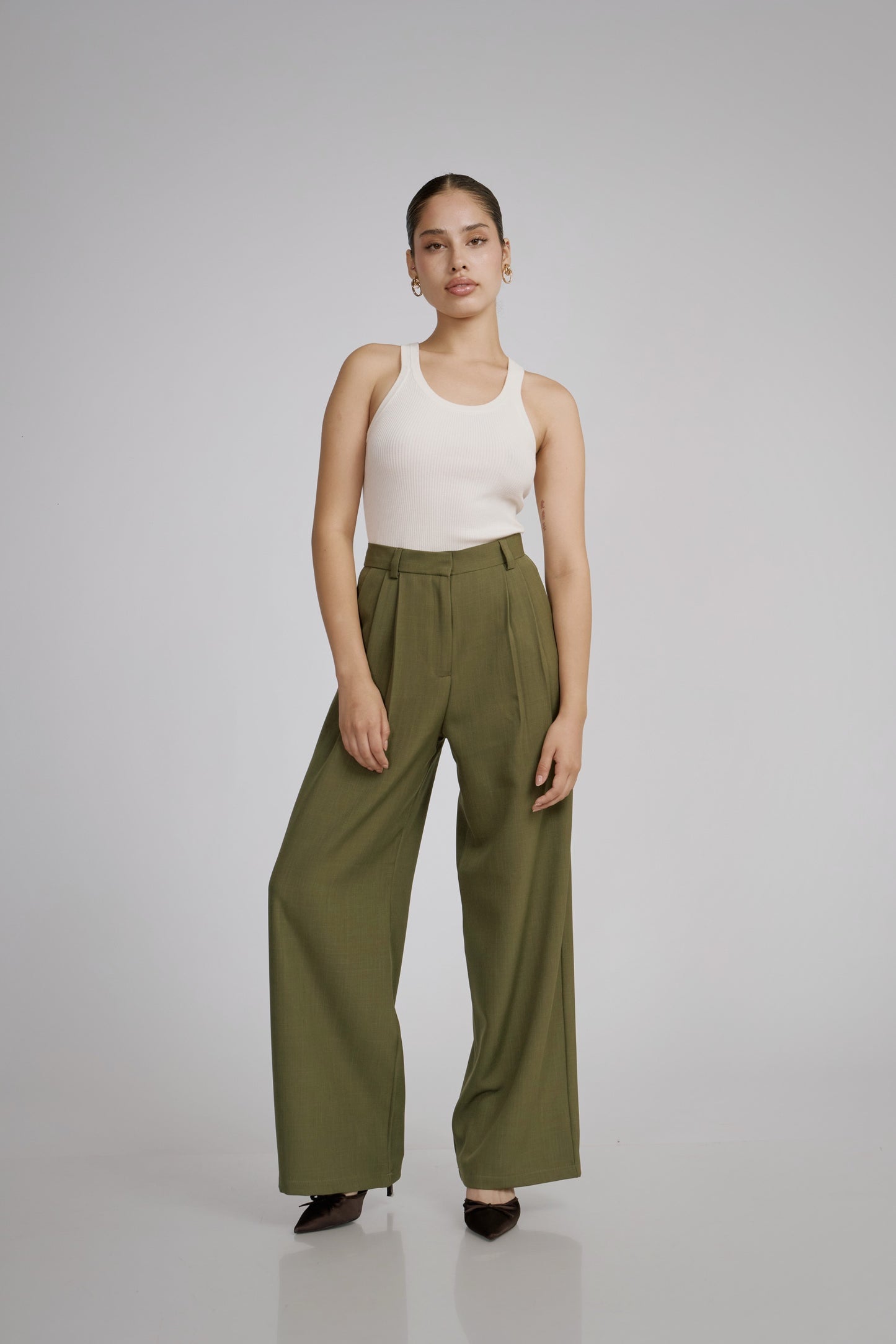 Pantalón de sastre verde