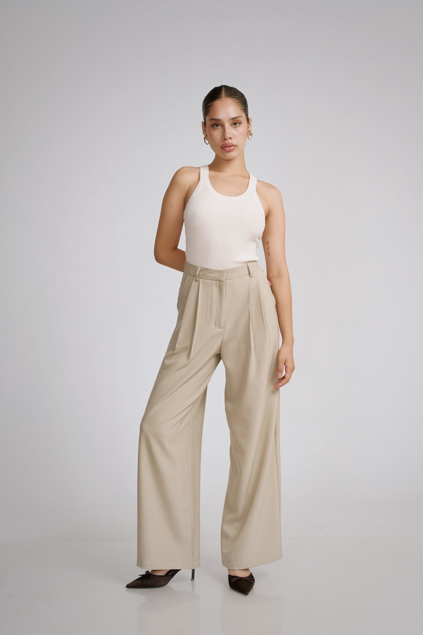 Pantalón de sastre ivory