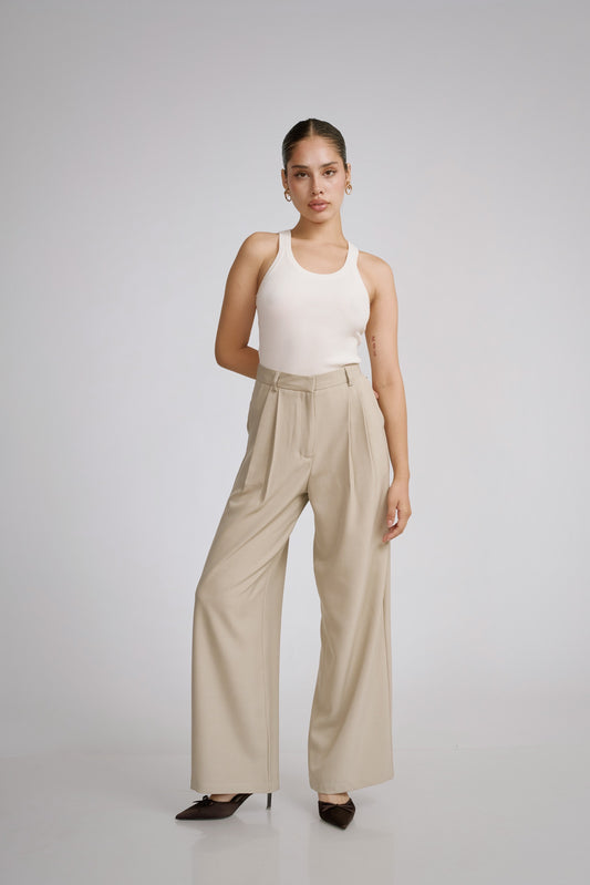 Pantalón de sastre ivory
