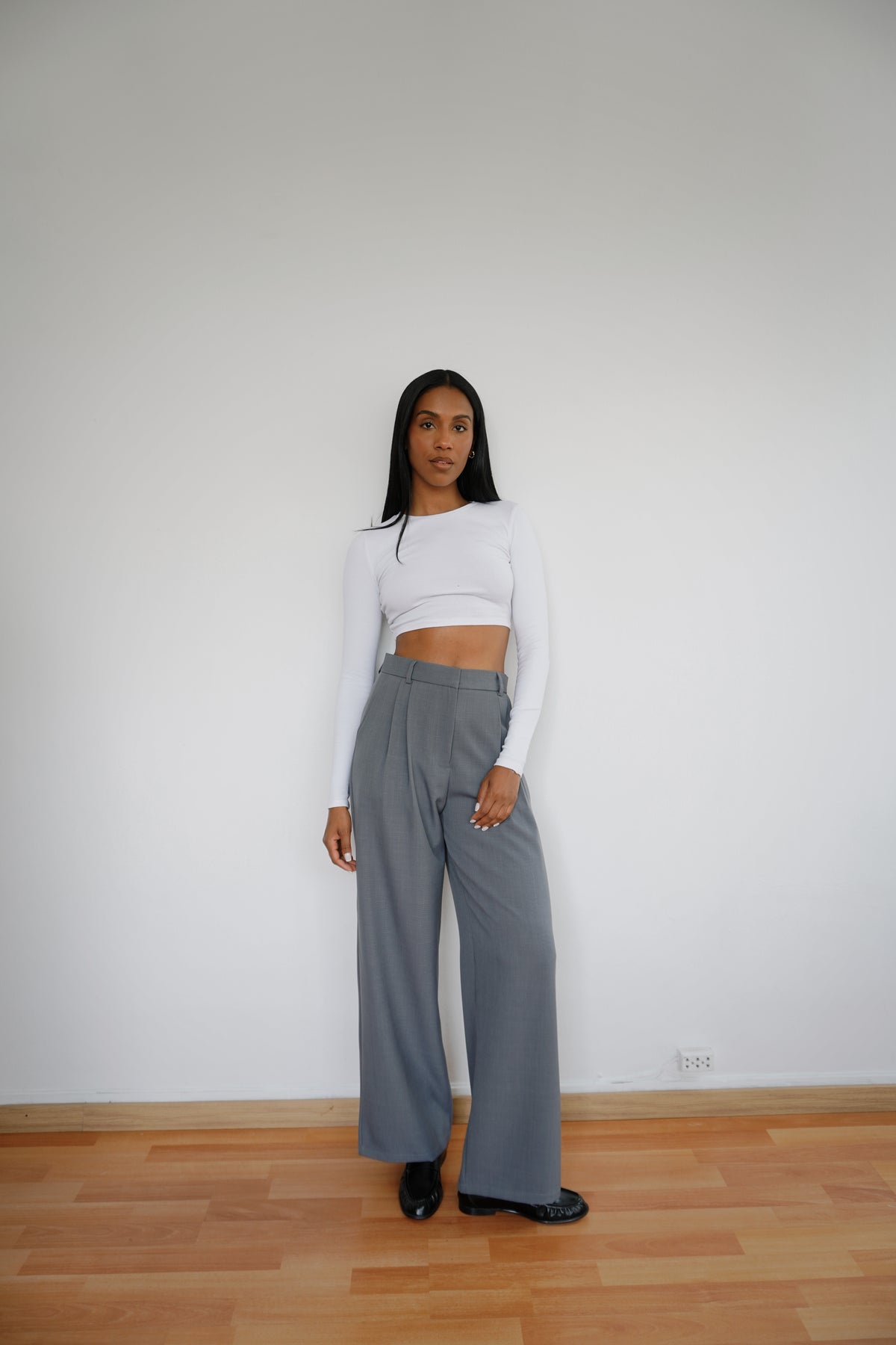 Pantalón de sastre gris medio