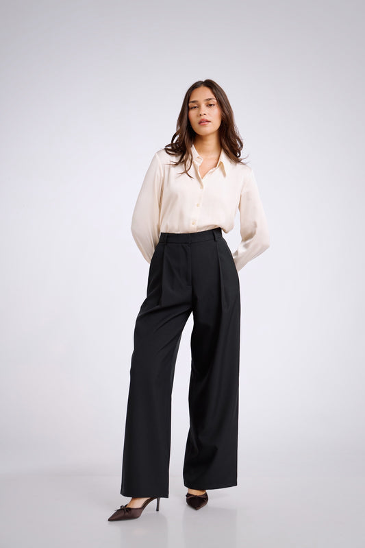 Pantalón de sastre negro - 1 pinza
