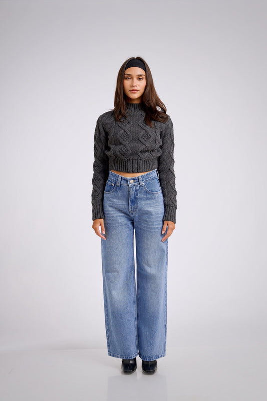 Wide leg jean Ice
