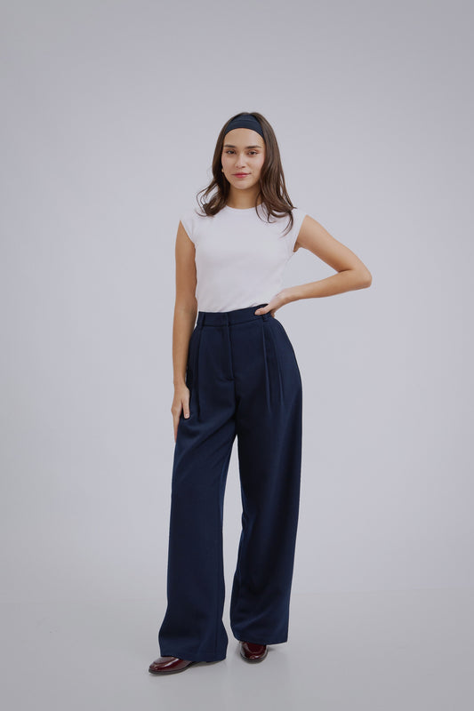 Pantalón de sastre azul navy