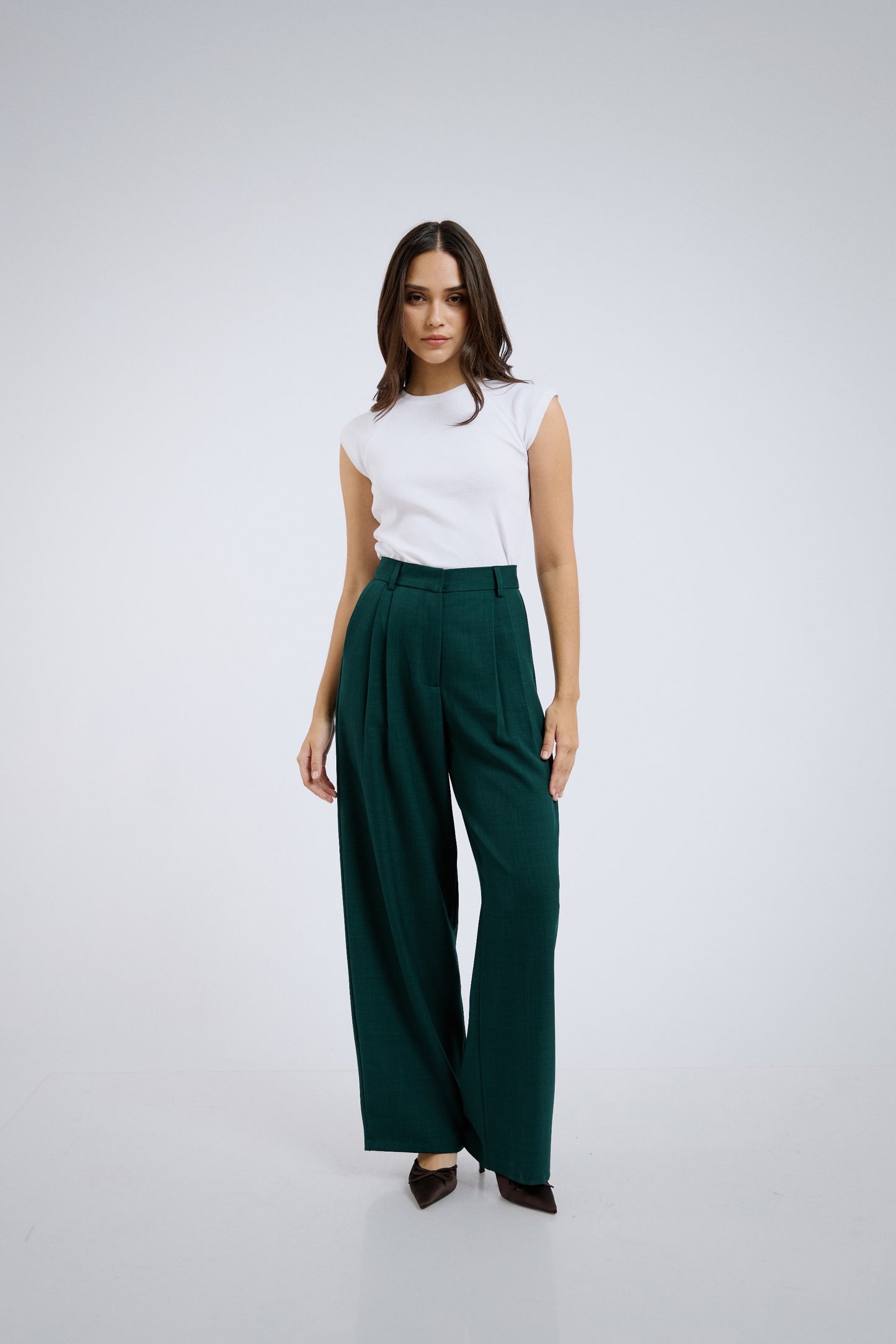 Pantalón de sastre verde