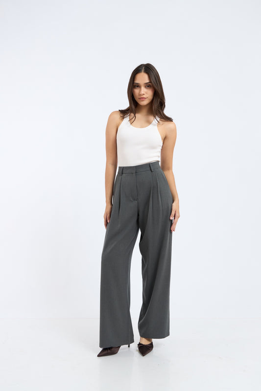 Pantalón de sastre gris oscuro