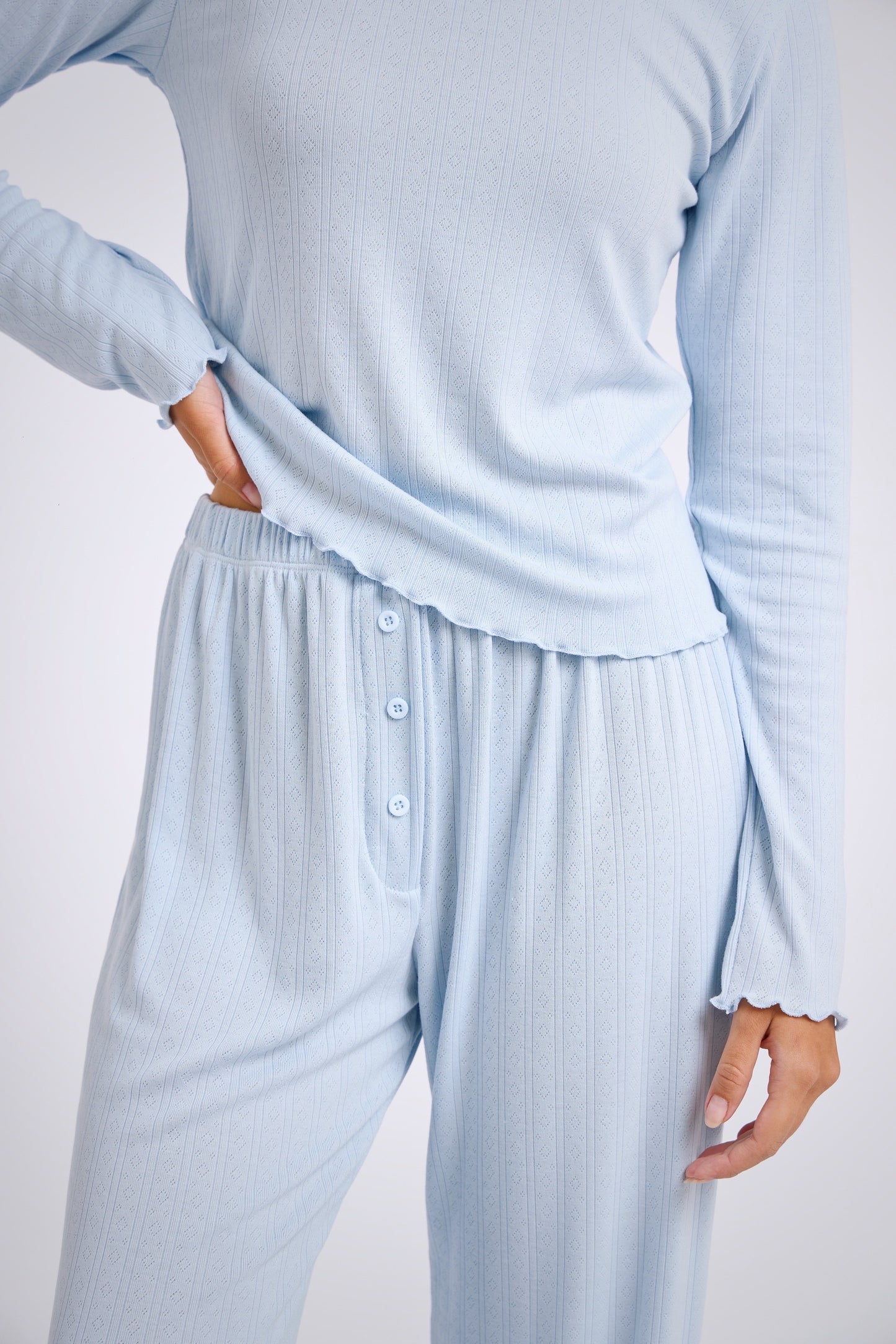 Set pointelle celeste