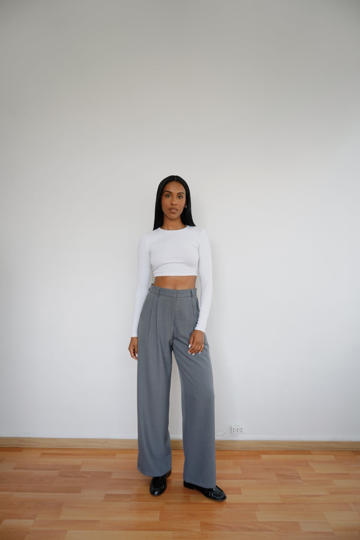 Pantalón de sastre gris medio