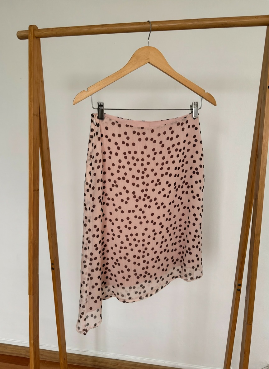 Falda baby Polka crema - pre venta