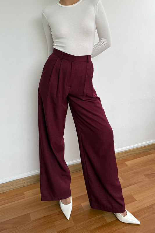 Pantalón de sastre vino  - VENTA ESPECIAL