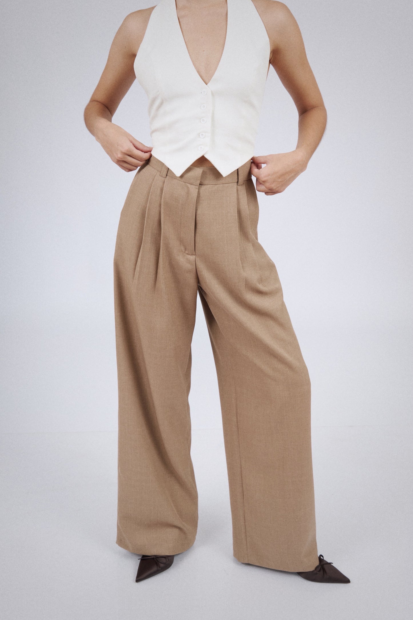 Pantalón de sastre Taupe