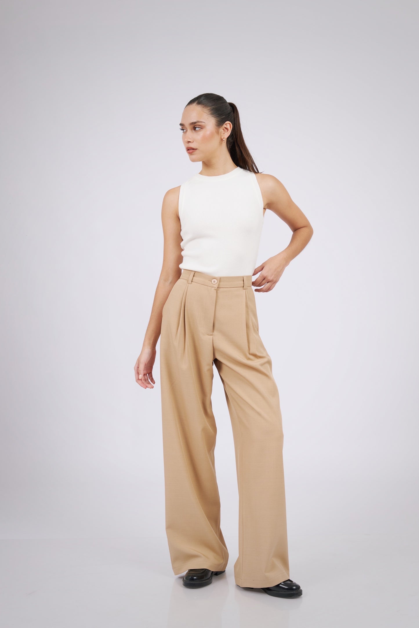 Pantalón martina beige claro