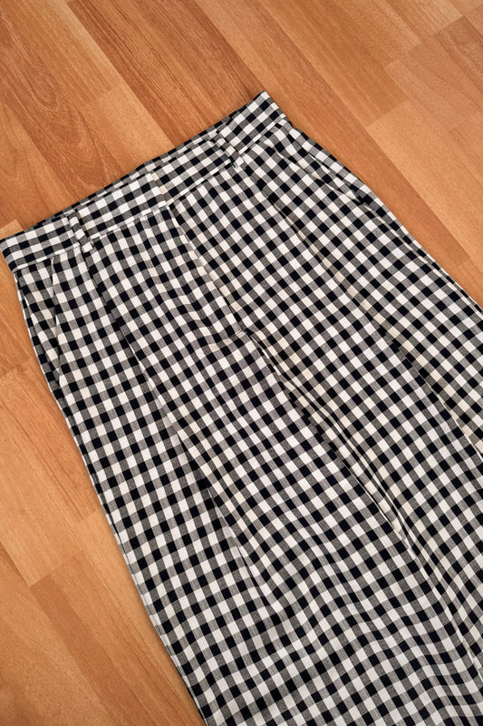 Pantalón vichy azul marino - PRE VENTA