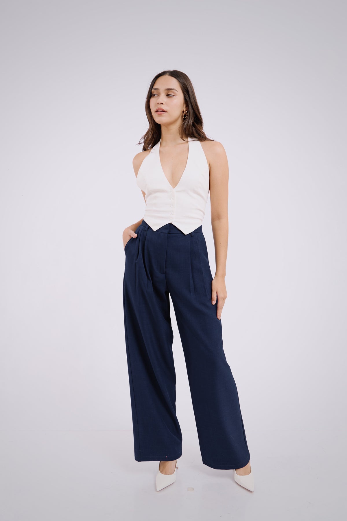 Pantalón de sastre azul marino