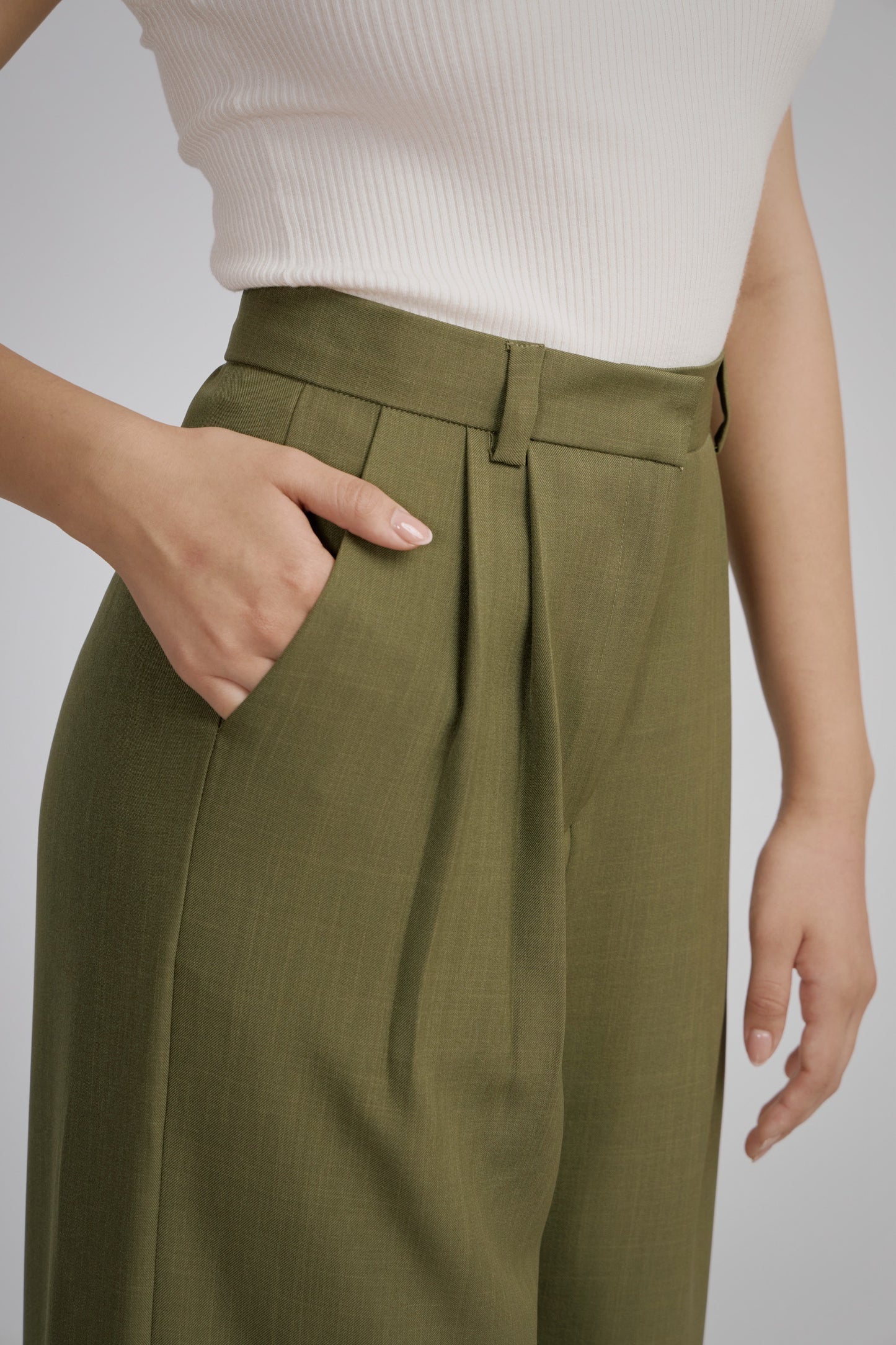 Pantalón de sastre verde
