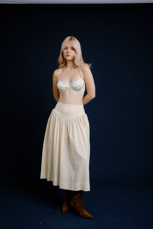 Falda rose amarillo bebé