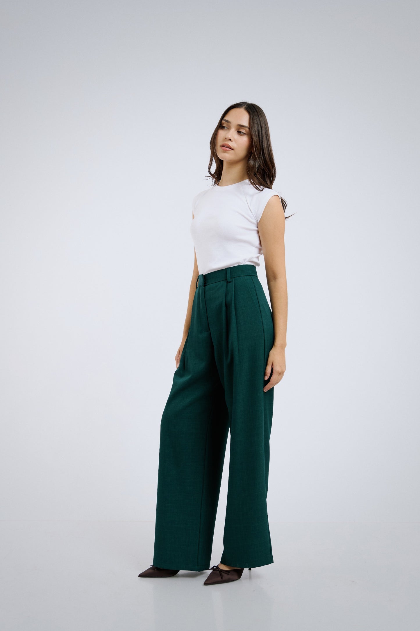 Pantalón de sastre verde