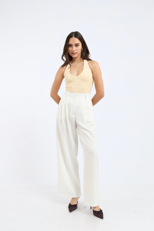 Pantalón de sastre perla