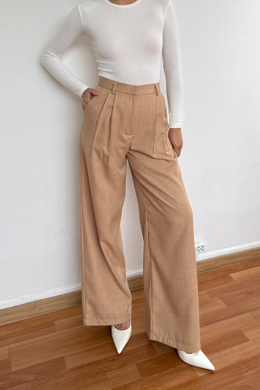 Pantalón de sastre camel claro - VENTA ESPECIAL