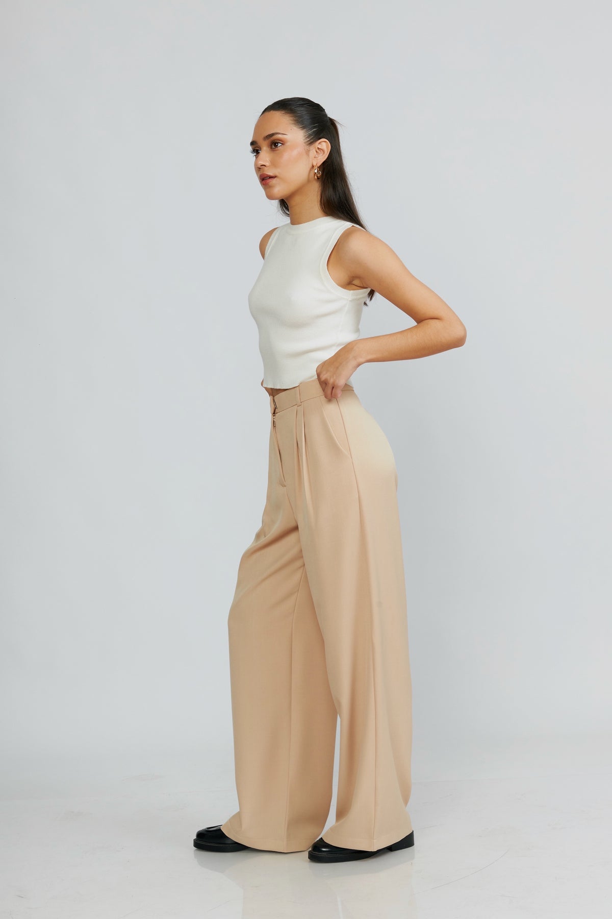 Pantalón de sastre vainilla