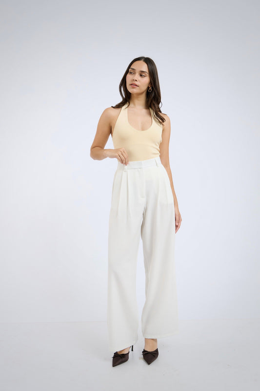 Pantalón de sastre perla