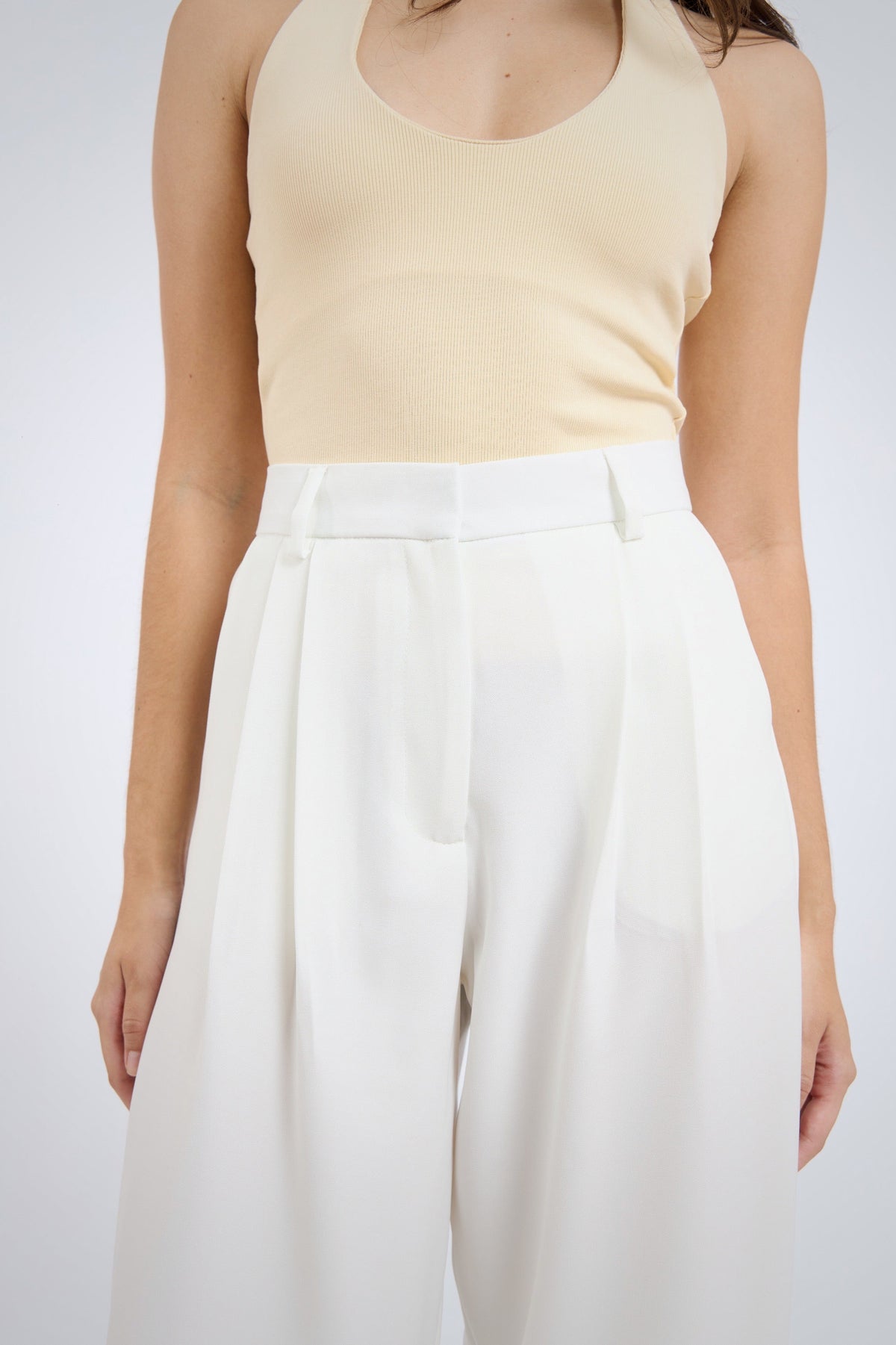 Pantalón de sastre perla