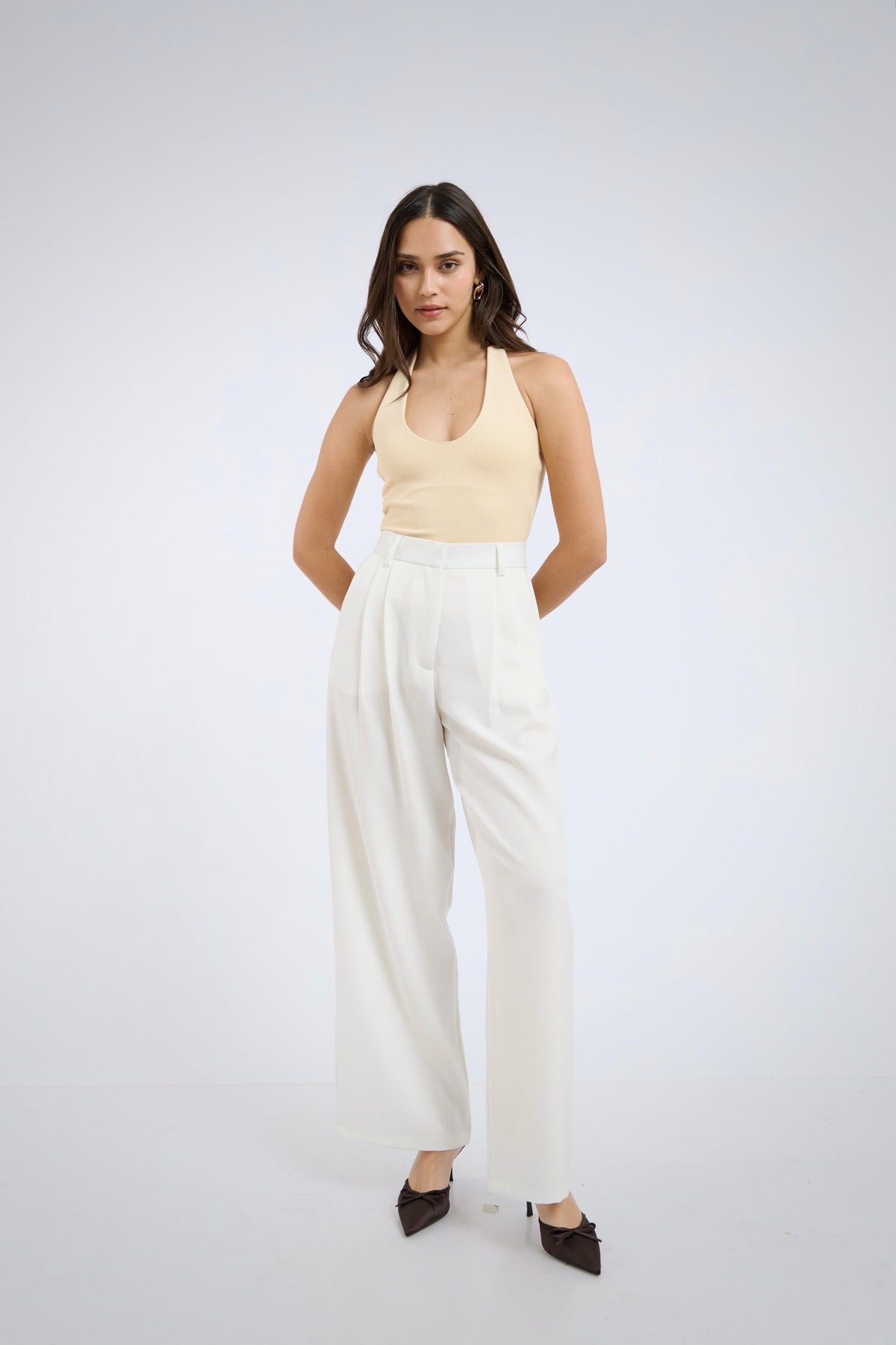 Pantalón de sastre perla