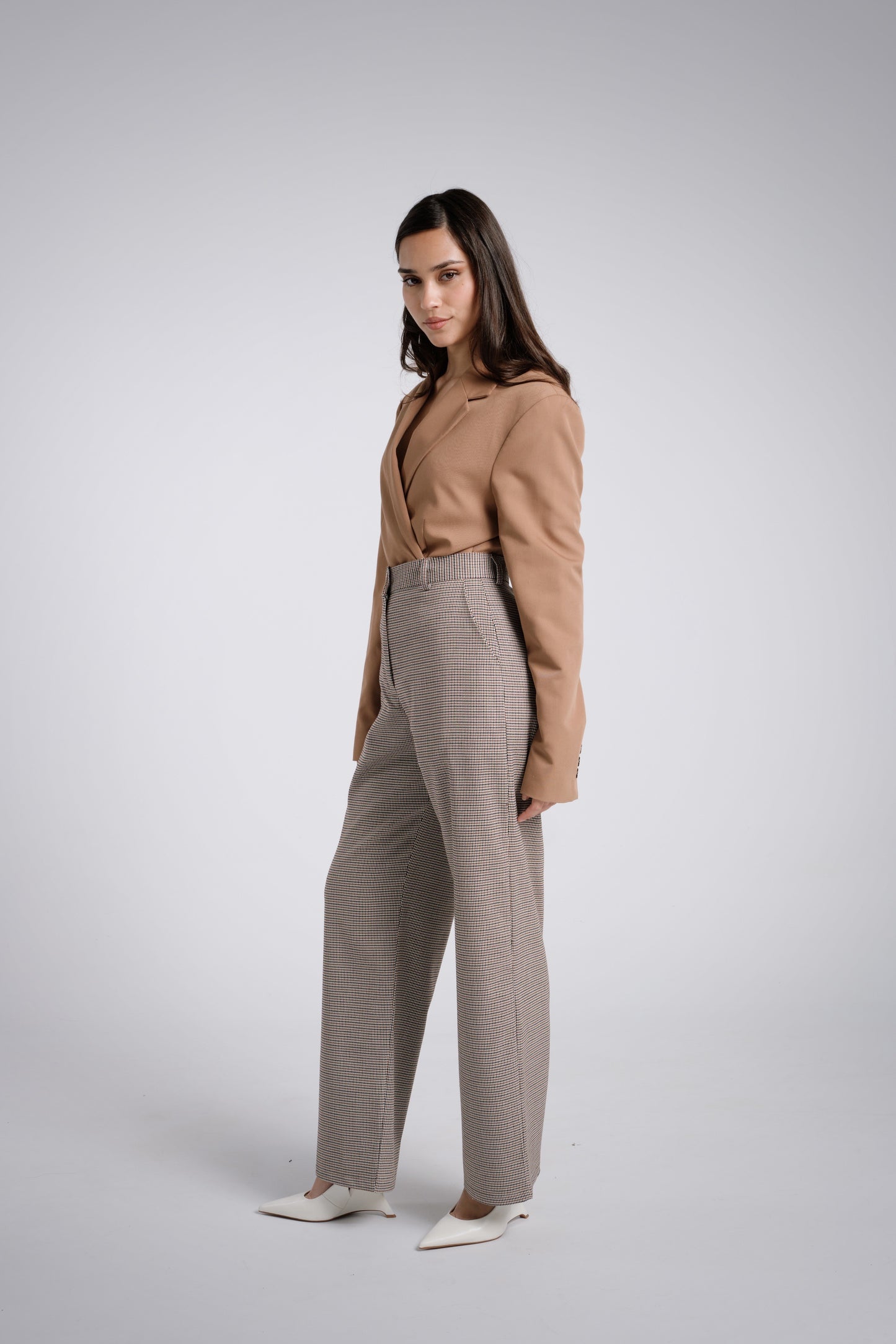 Pantalón clásico pata de gallo